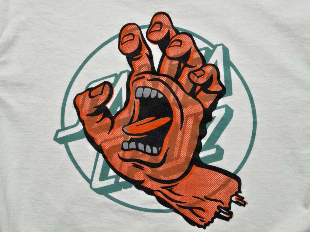 Santa Cruz Screaming Hand Graphic T-Shirt White